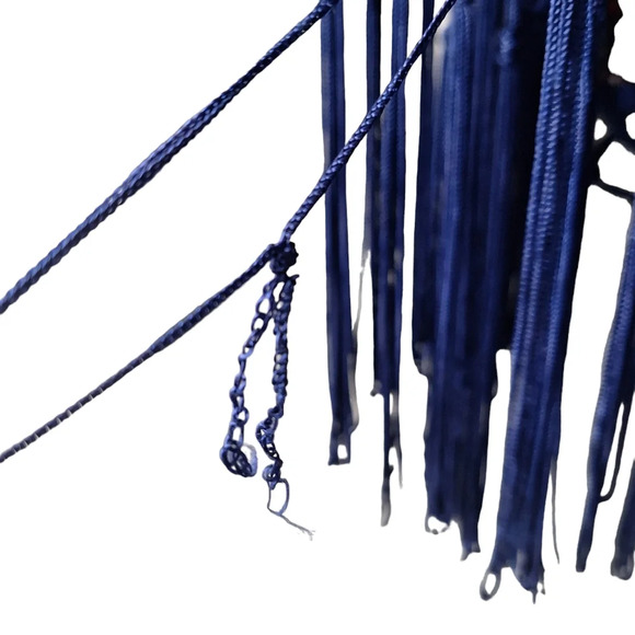 Hollister XS VTG Multi-Color‎ Print Kimono Cover-Up Blue Fringe Hem - Picture 14 of 14